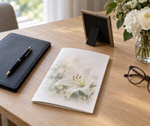 how to write a memorial service program