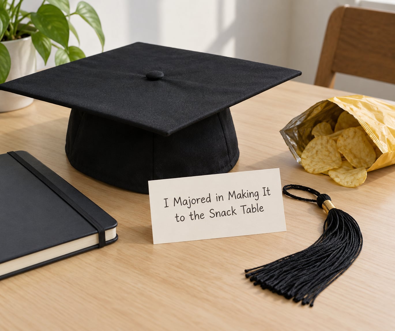 "I Majored in Making It to the Snack Table"