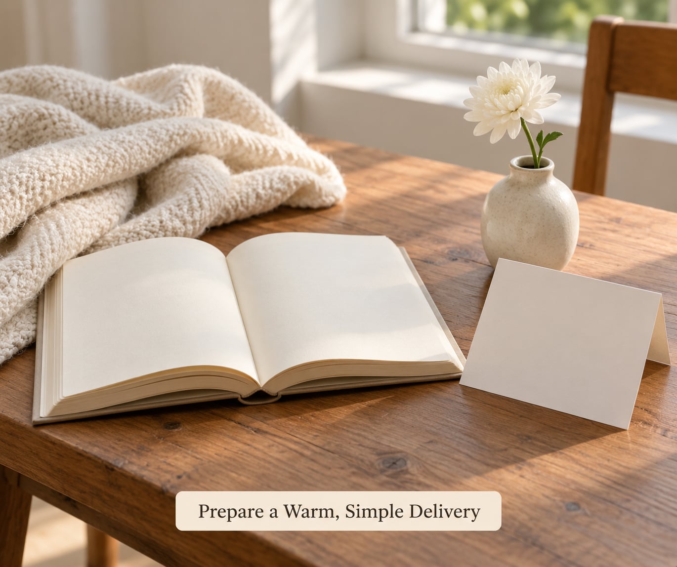 Prepare a Warm, Simple Delivery