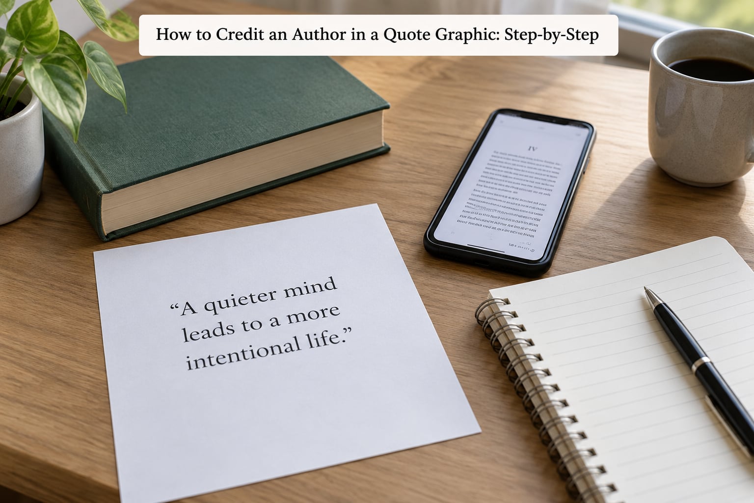 How to Credit an Author in a Quote Graphic: Step-by-Step