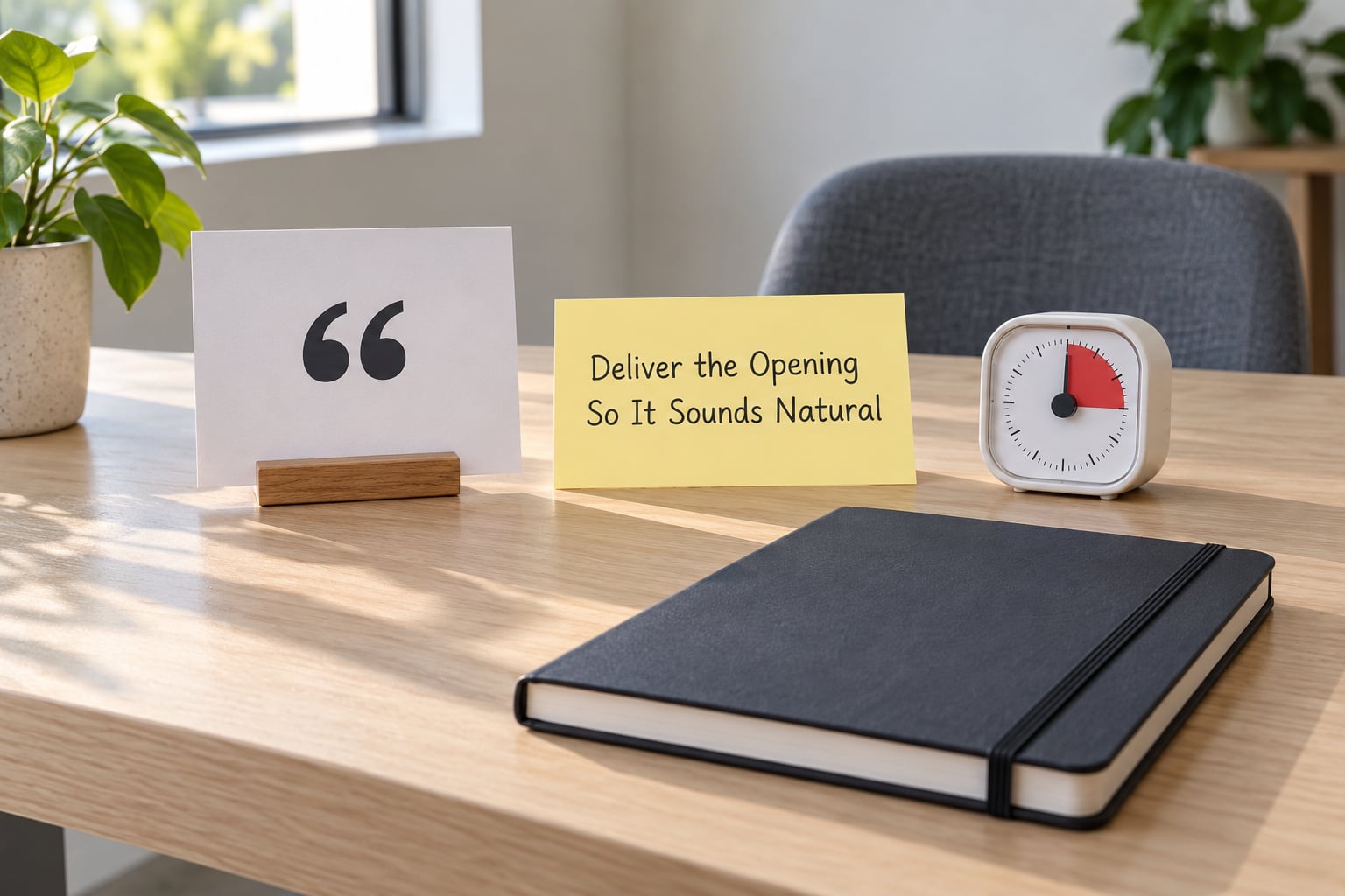 Deliver the Opening So It Sounds Natural