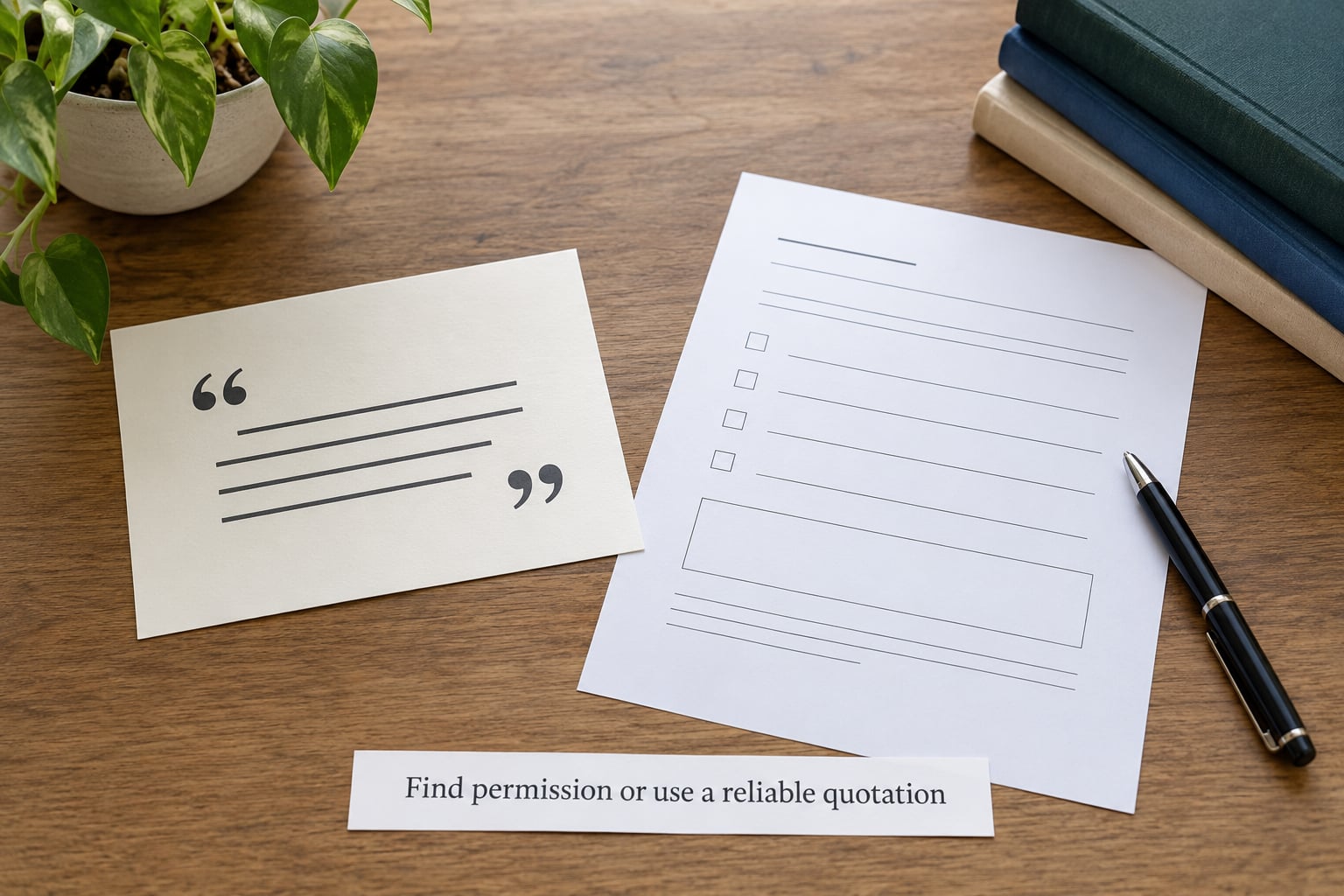 Find permission or use a reliable quotation