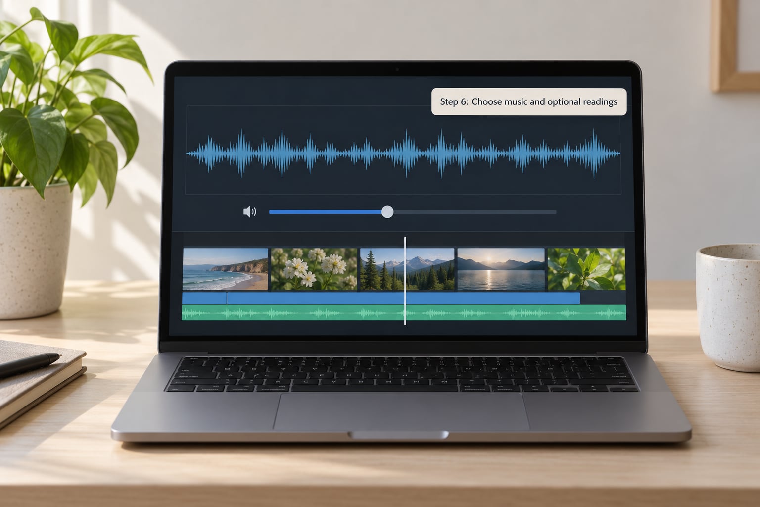 Step 6: Choose music and optional readings