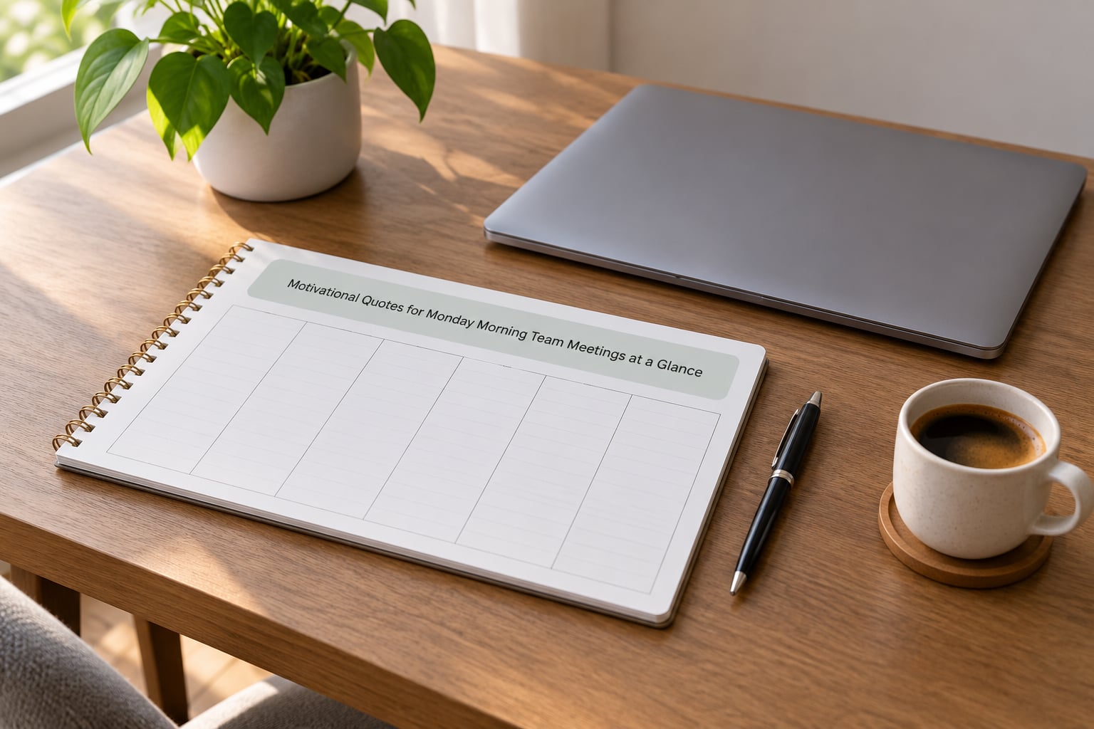 Motivational Quotes for Monday Morning Team Meetings at a Glance