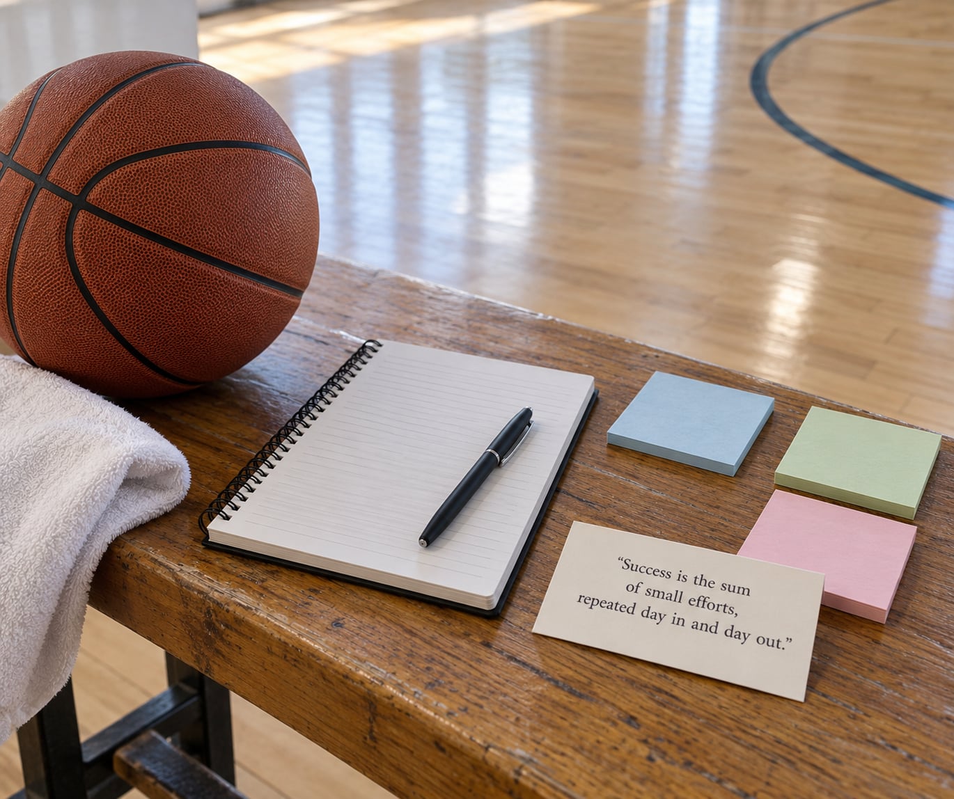 “Success is the sum of small efforts, repeated day in and day out.”