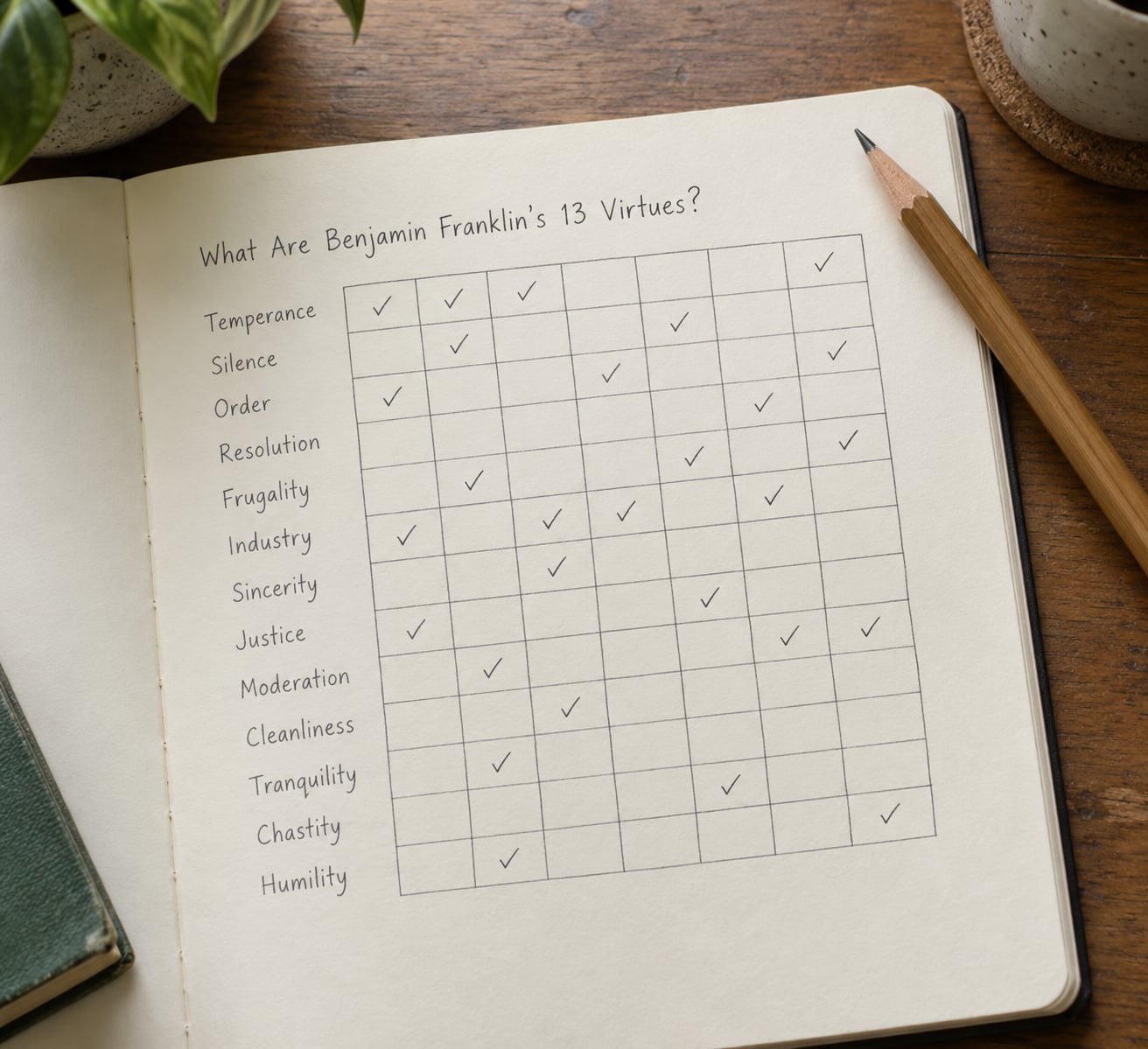 What Are Benjamin Franklin's 13 Virtues?