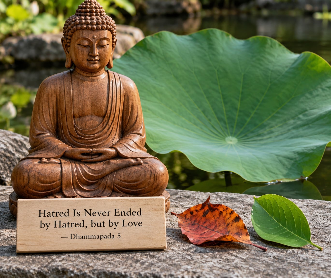 "Hatred Is Never Ended by Hatred, but by Love" — Dhammapada 5