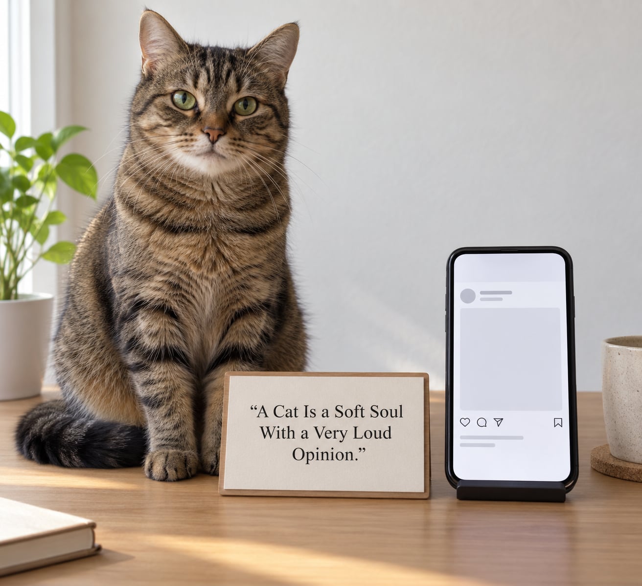 “A Cat Is a Soft Soul With a Very Loud Opinion.”