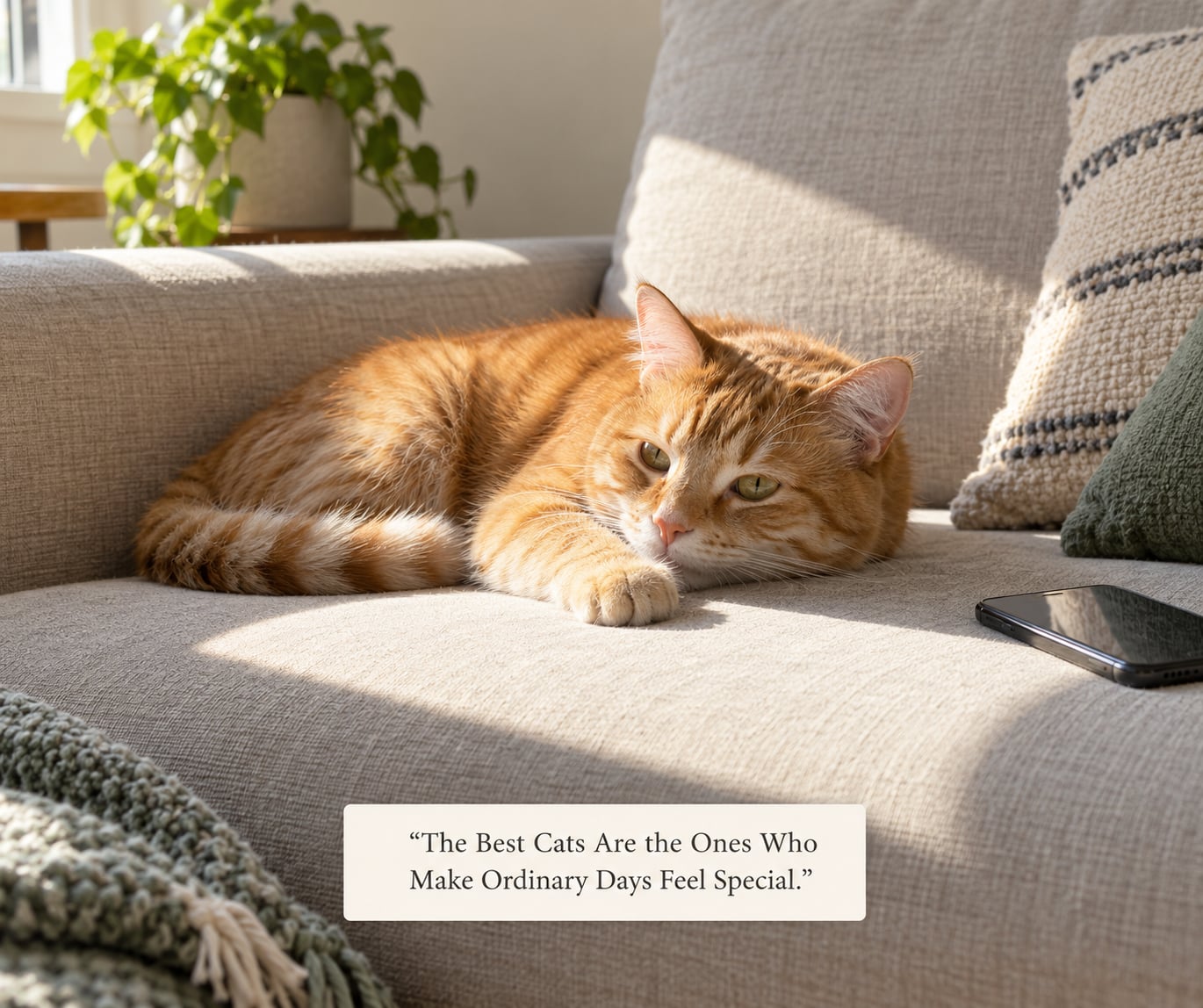 “The Best Cats Are the Ones Who Make Ordinary Days Feel Special.”