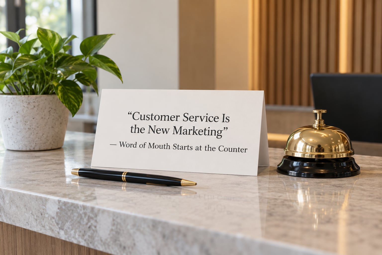 &ldquo;Customer Service Is the New Marketing&rdquo; &mdash; Word of Mouth Starts at the Counter