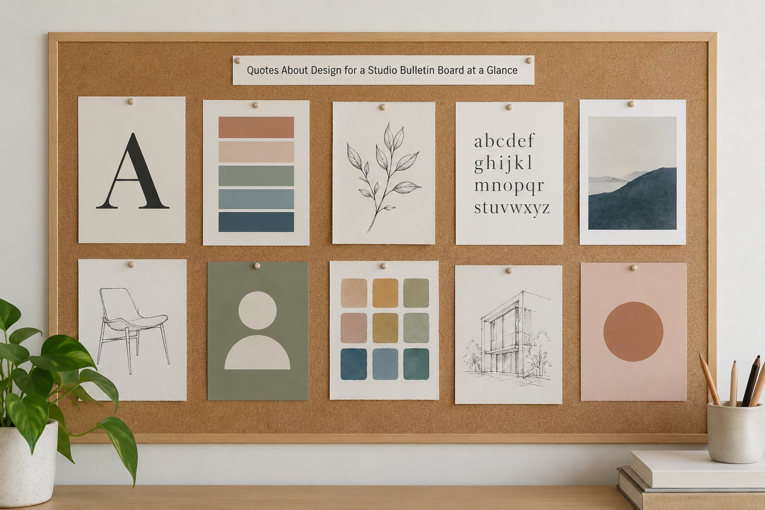 Quotes About Design for a Studio Bulletin Board at a Glance