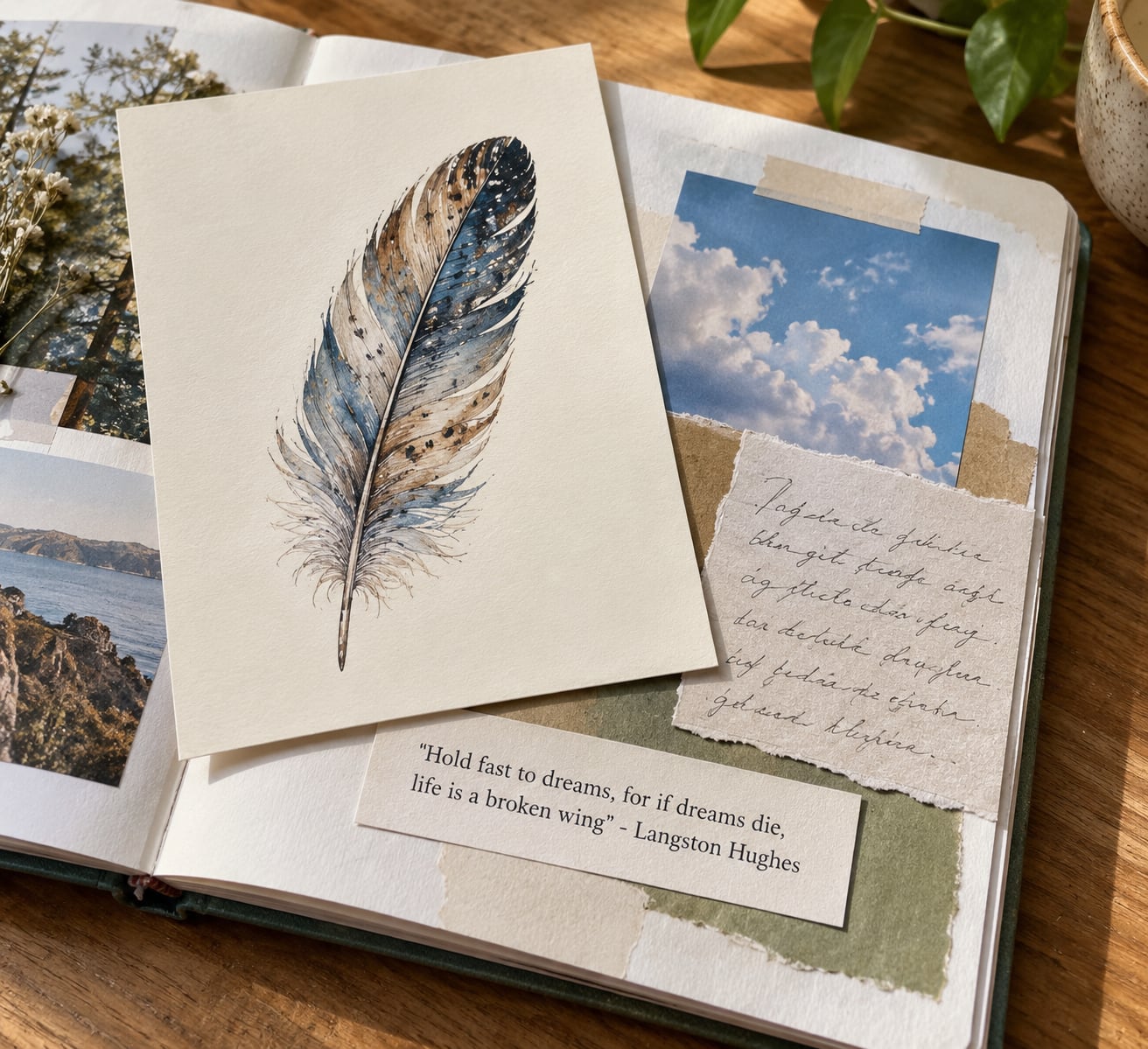 "Hold fast to dreams, for if dreams die, life is a broken wing" - Langston Hughes