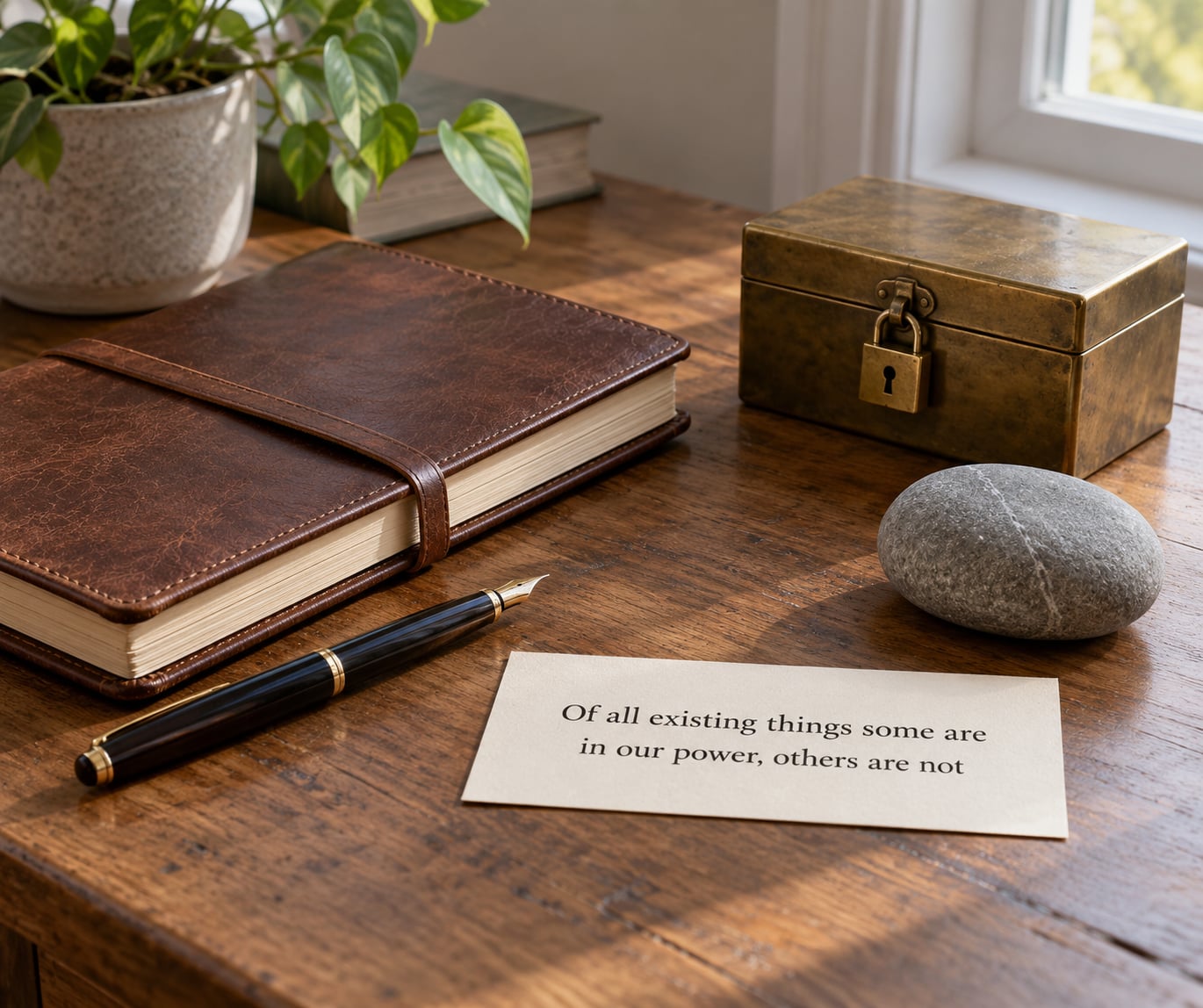 "Of all existing things some are in our power, others are not"