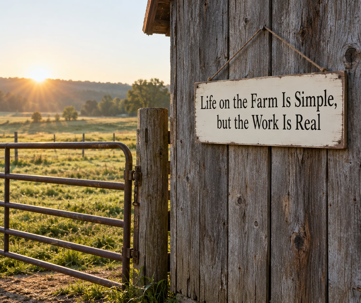 "Life on the Farm Is Simple, but the Work Is Real"