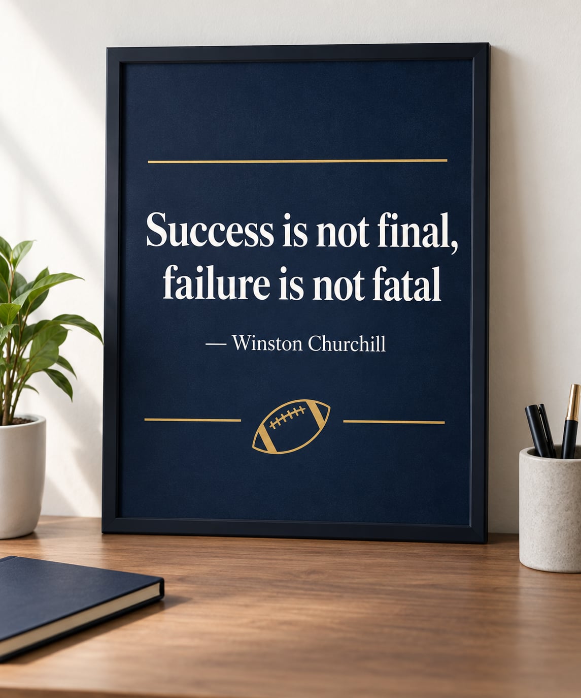 "Success is not final, failure is not fatal" — Winston Churchill