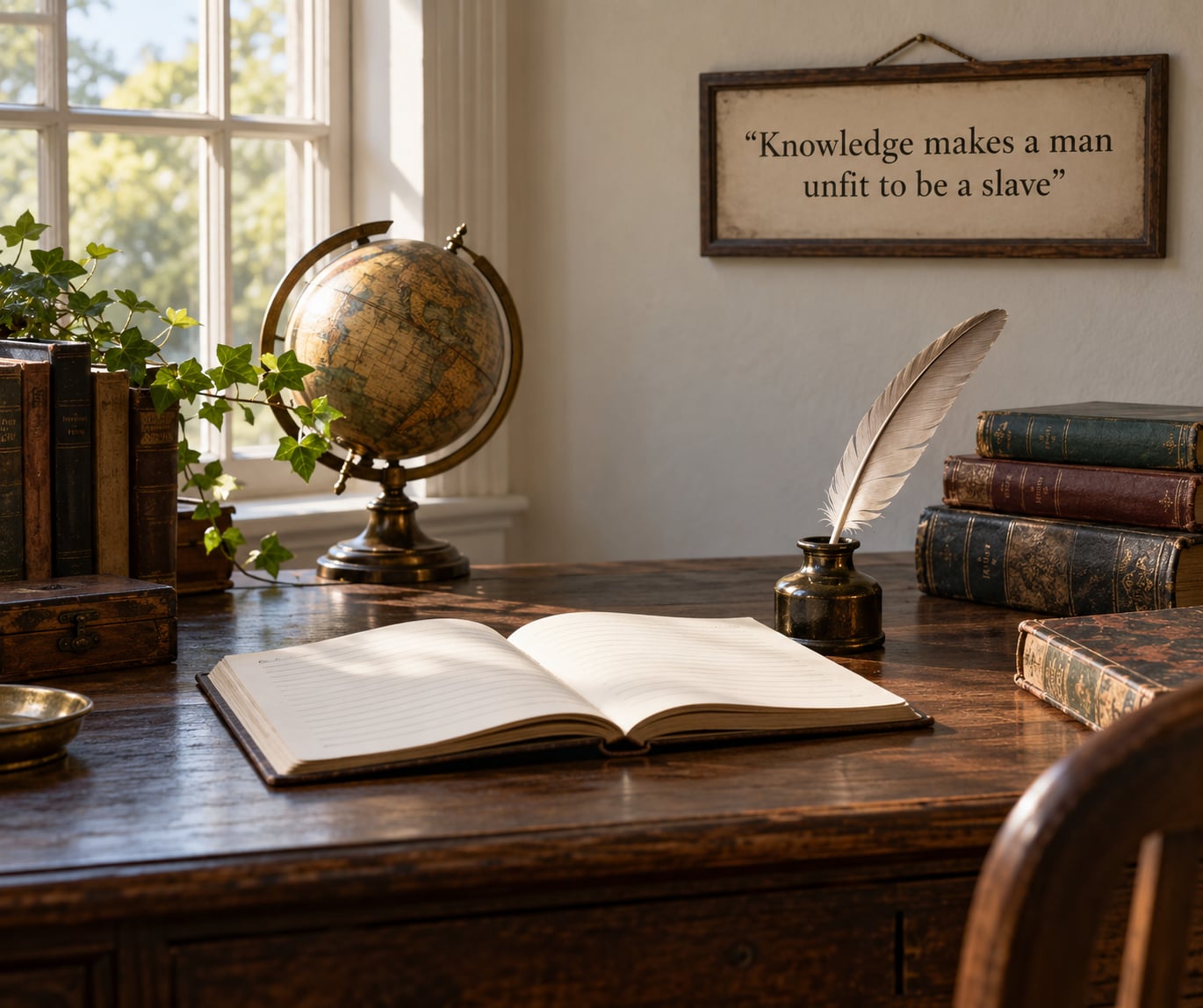 “Knowledge makes a man unfit to be a slave”