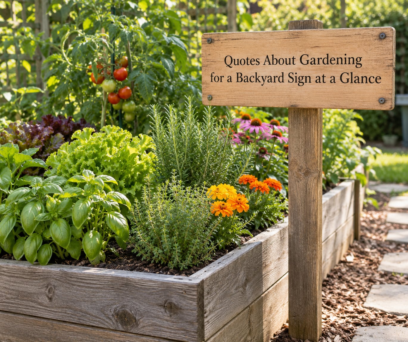 Quotes About Gardening for a Backyard Sign at a Glance