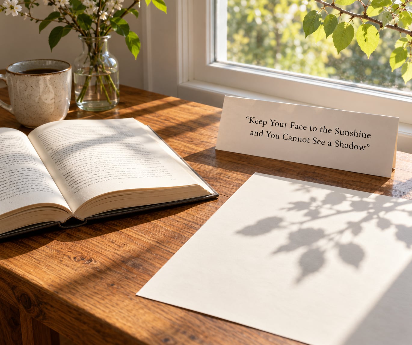 “Keep Your Face to the Sunshine and You Cannot See a Shadow”