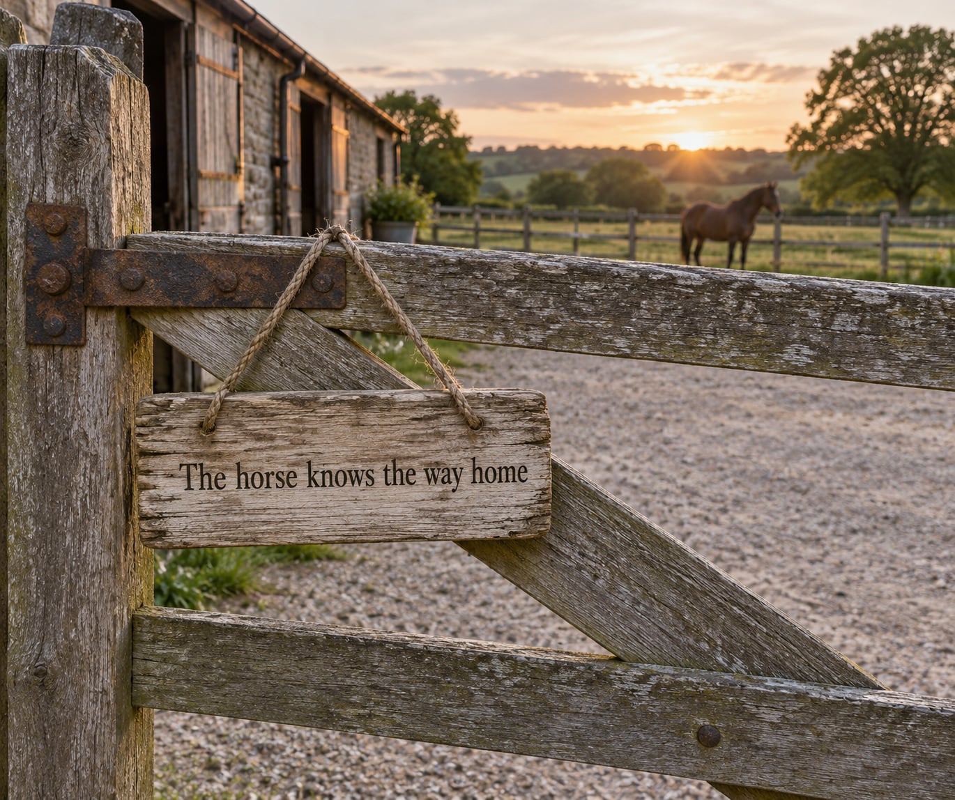 The horse knows the way home