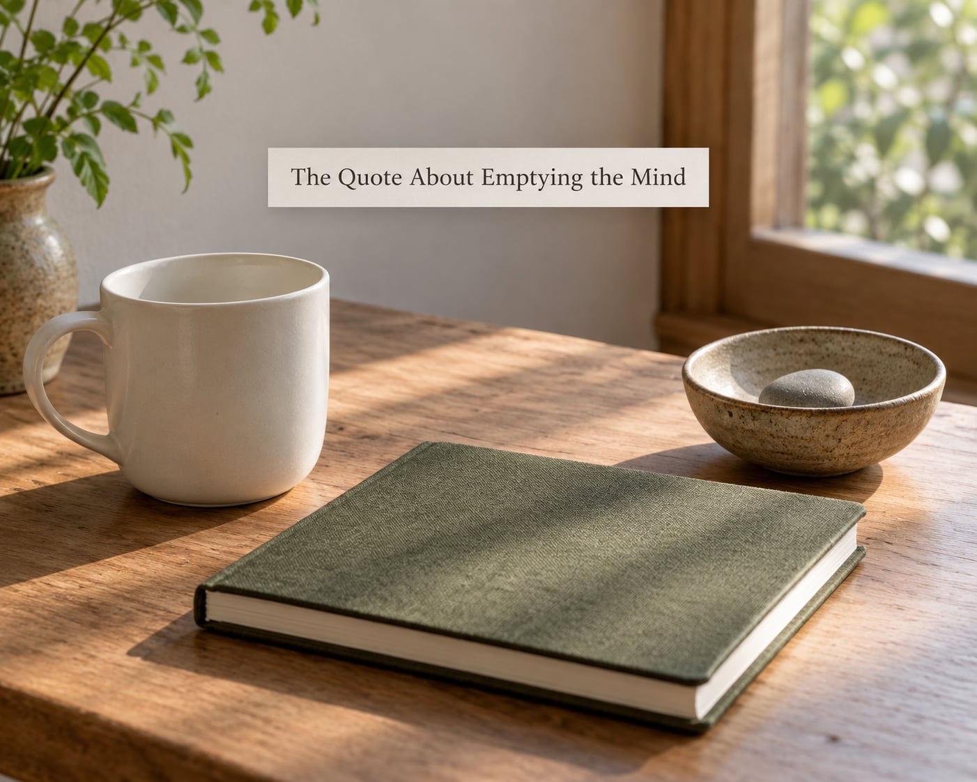 The Quote About Emptying the Mind