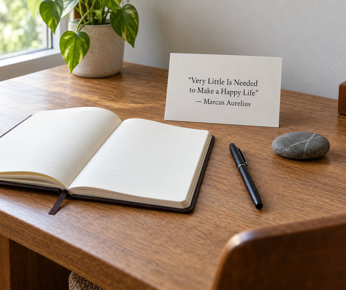 "Very Little Is Needed to Make a Happy Life" — Marcus Aurelius