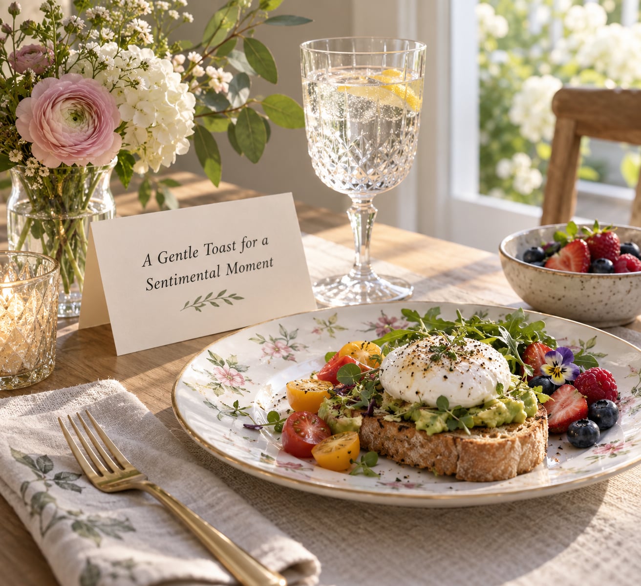 A Gentle Toast for a Sentimental Moment
