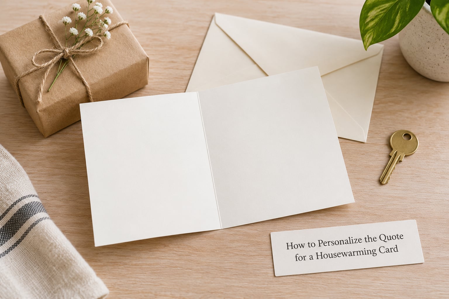 How to Personalize the Quote for a Housewarming Card