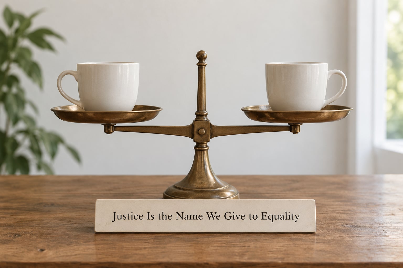 Justice Is the Name We Give to Equality