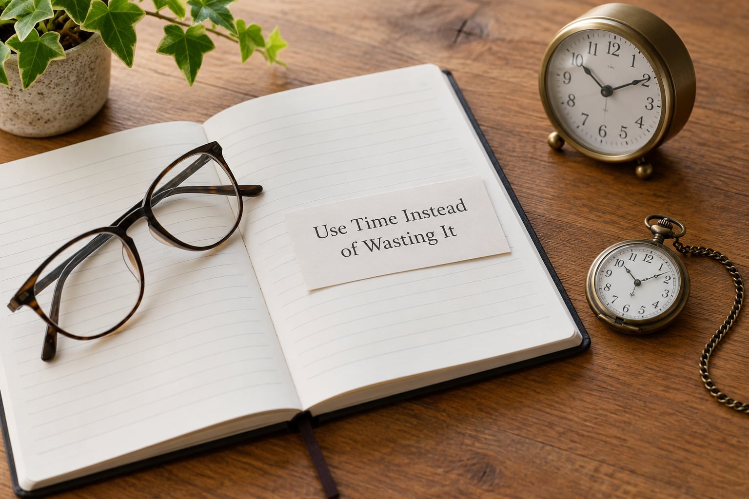 Use Time Instead of Wasting It