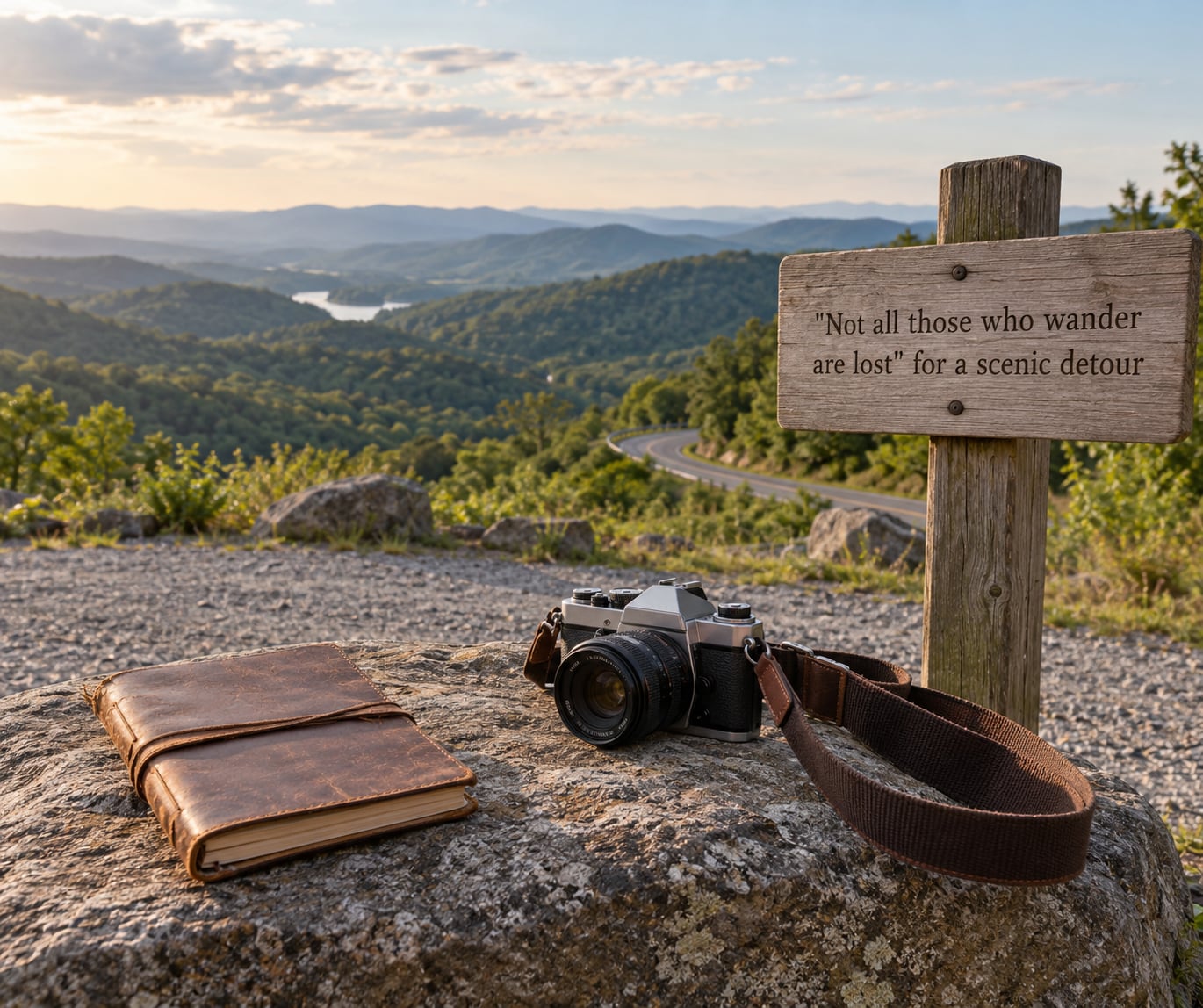 "Not all those who wander are lost" for a scenic detour