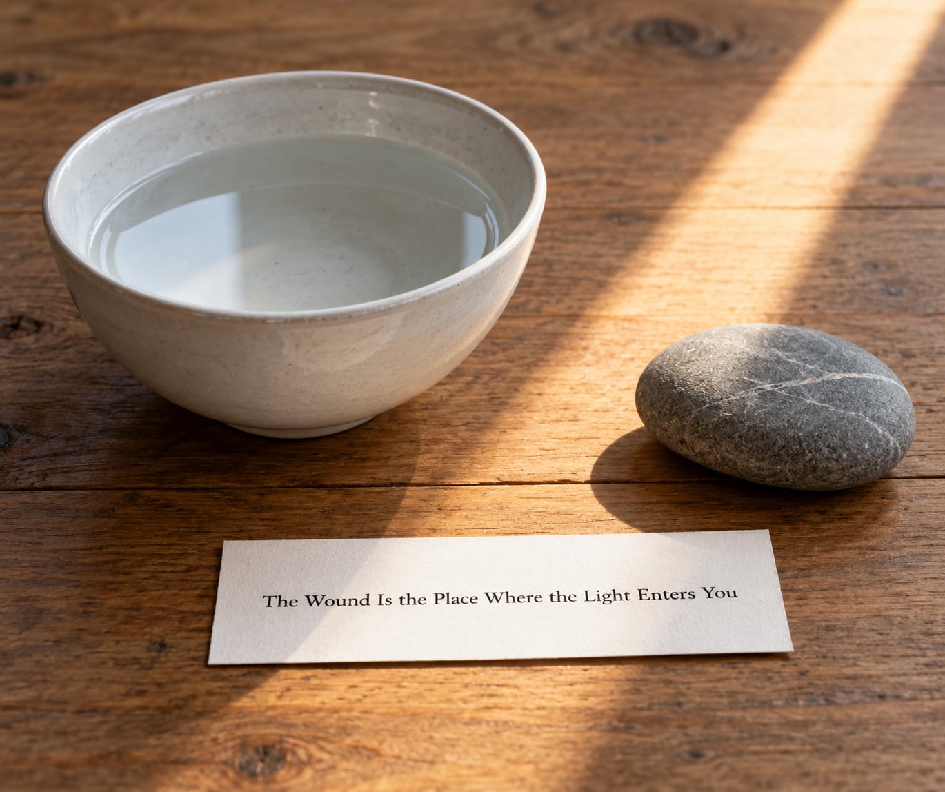 The Wound Is the Place Where the Light Enters You