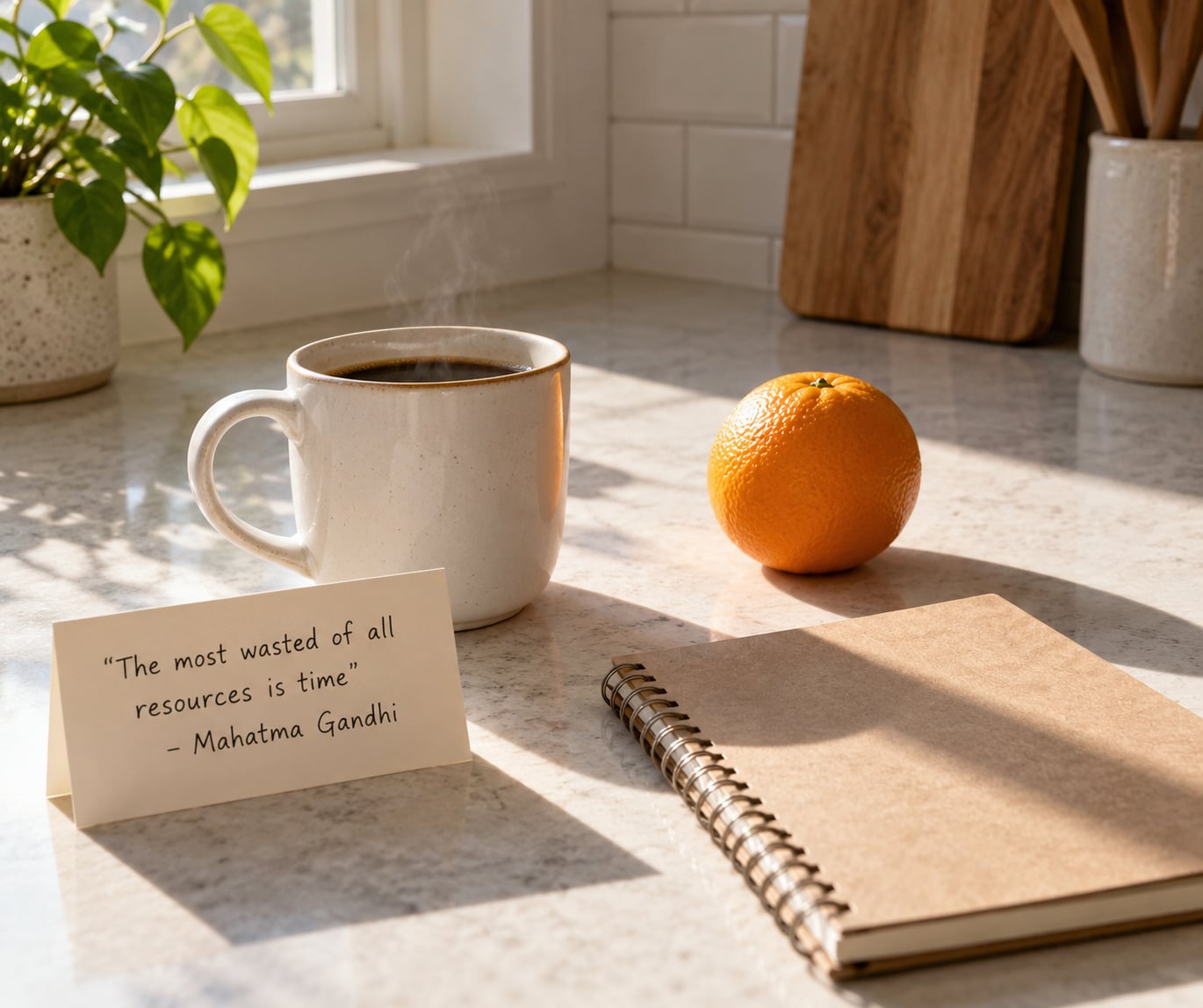 "The most wasted of all resources is time" - Mahatma Gandhi