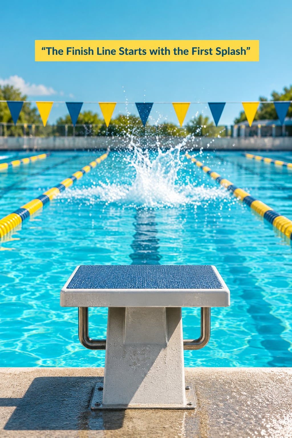 “The Finish Line Starts with the First Splash”