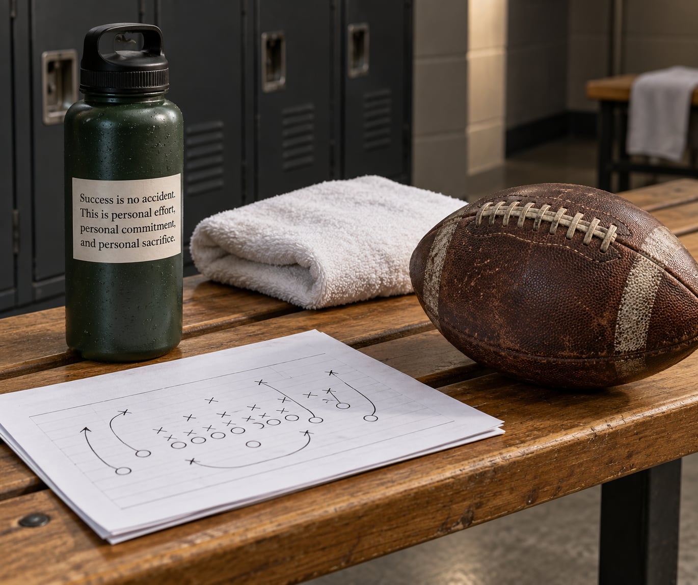 "Success is no accident. This is personal effort, personal commitment, and personal sacrifice."