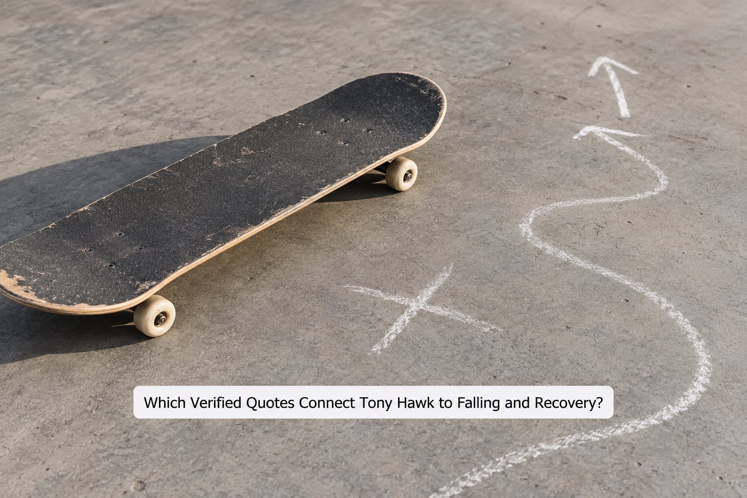 Which Verified Quotes Connect Tony Hawk to Falling and Recovery?
