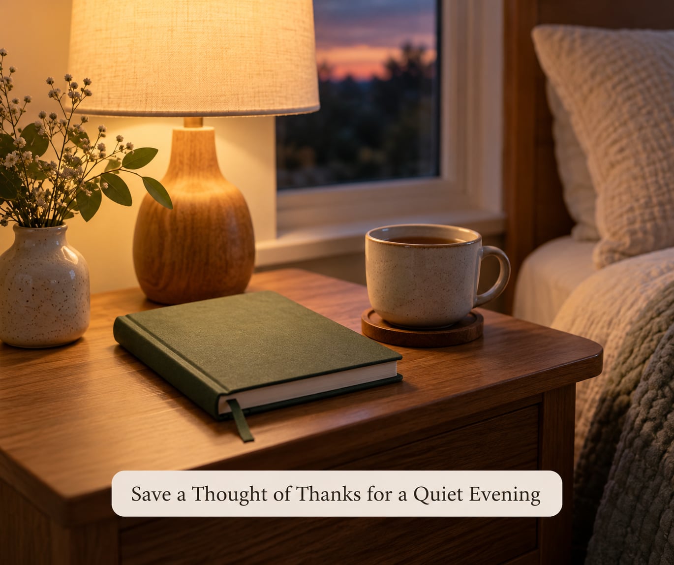 Save a Thought of Thanks for a Quiet Evening