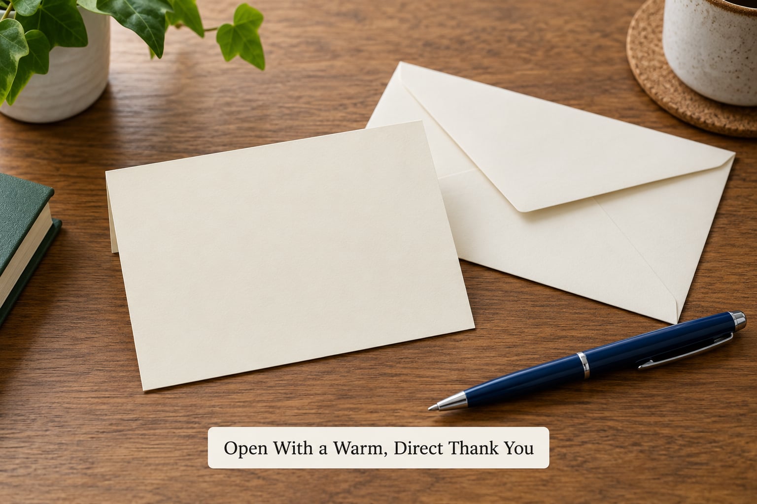 Open With a Warm, Direct Thank You
